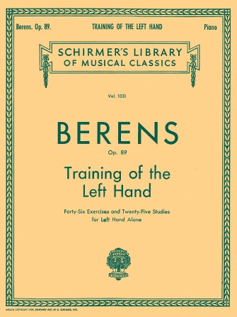 Berens Training Of The Left Hand, Op. 89