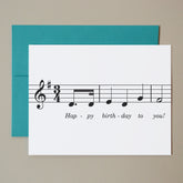 Card: Happy Birthday Song Music Note Card