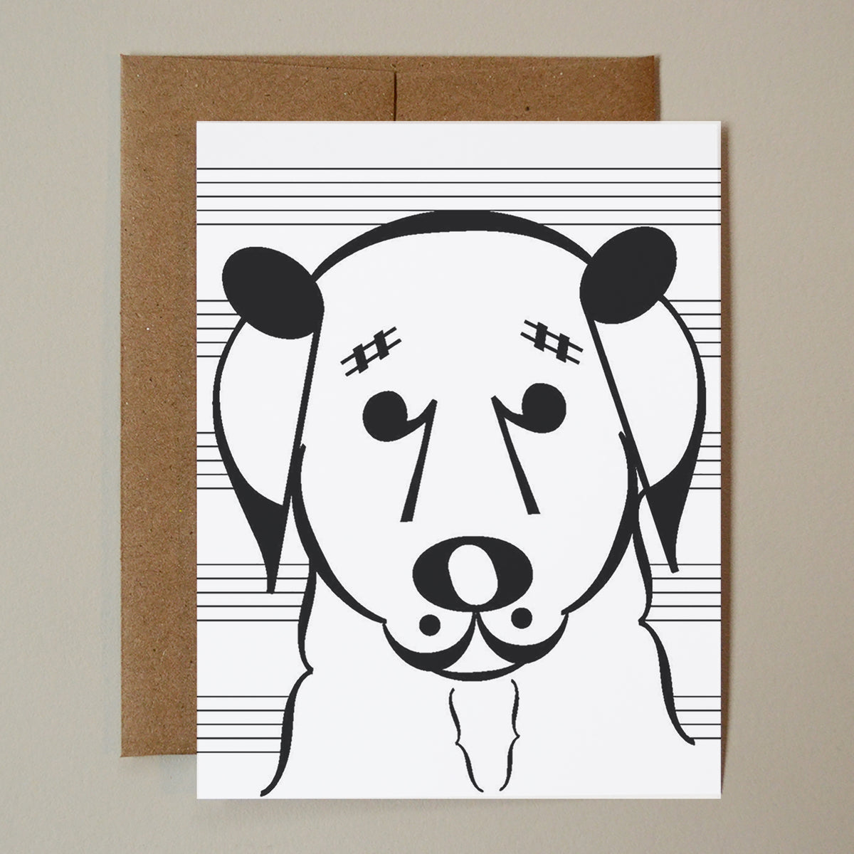 Card: Dog Series Belle Blank Note Card