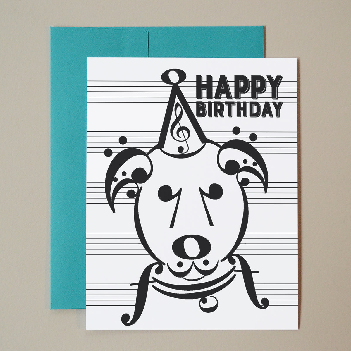 Card: Music Dog Birthday Card