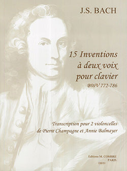 Bach 15 Inventions à 2 voix BWV 772-786 Arr. 2 Cellos