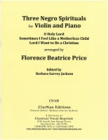 Price 3 Negro Spirituals for Violin and Piano