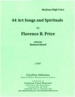 Price 44 Art Songs and Spirituals Medium/High Voice and Piano