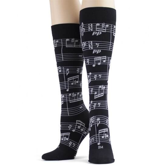 Socks: Music Notes Compression Socks