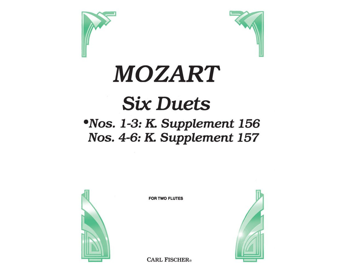 Mozart Six Duets Volume 1 - K1-3 Supplement 156