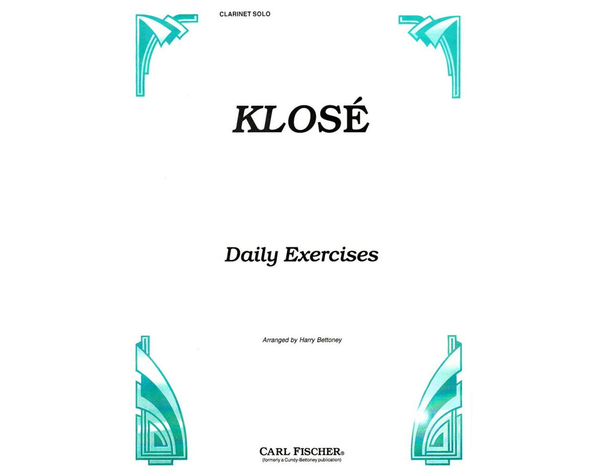 Klose Daily Exercises for Clarinet