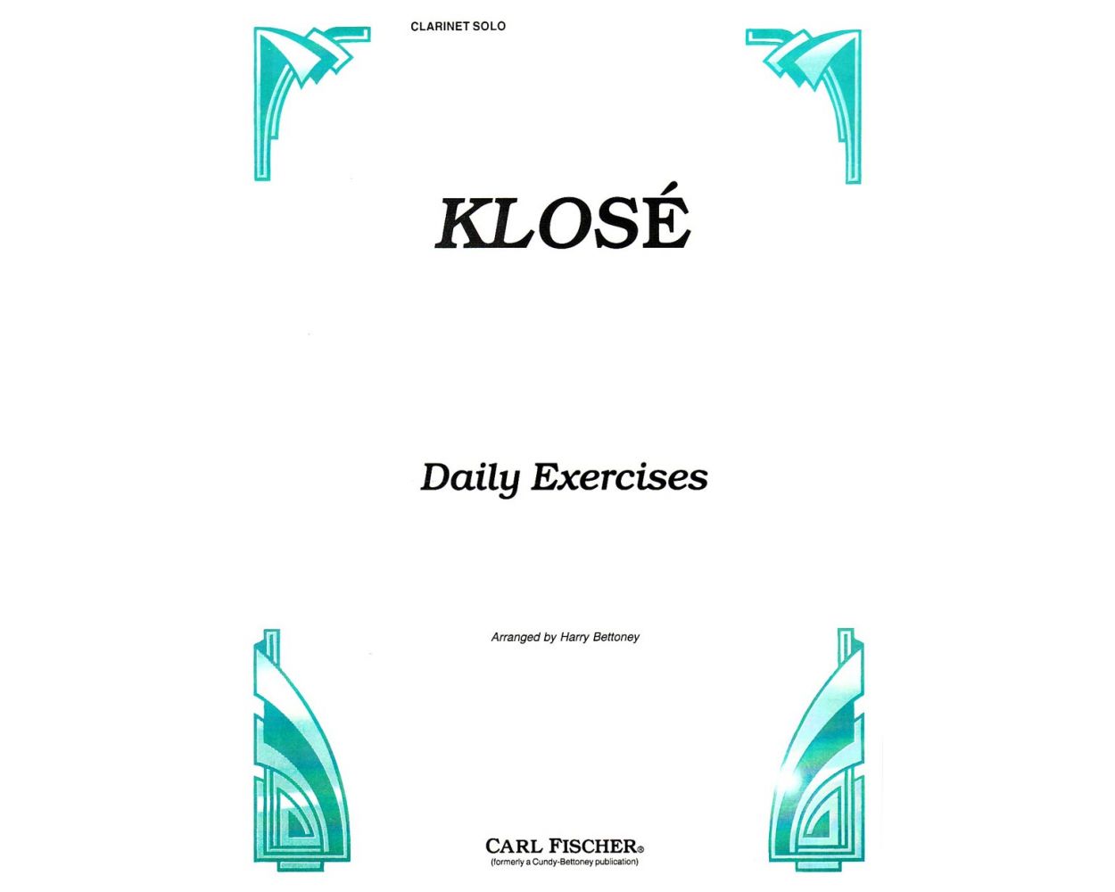 Klose Daily Exercises for Clarinet