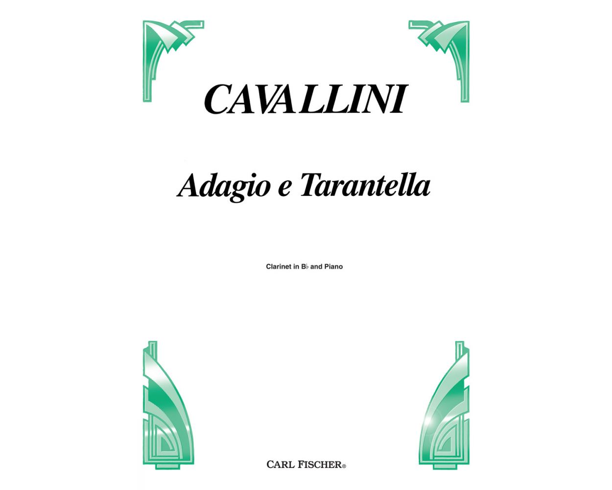 Cavallini Adagio E Tarantella for Clarinet and Piano