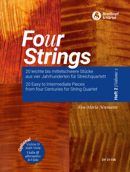 Four Strings: 20 Easy to Intermediate Pieces for String Quartet, Volume 2