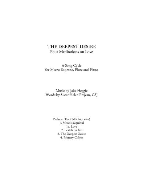 Heggie: Deepest Desire piano/vocal score