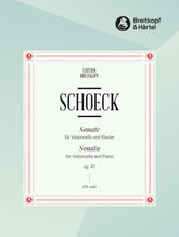 Schoeck Sonata Op. 41 Cello and Piano