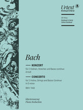 Bach Concerto for Two Violins in D minor, BWV 1043
