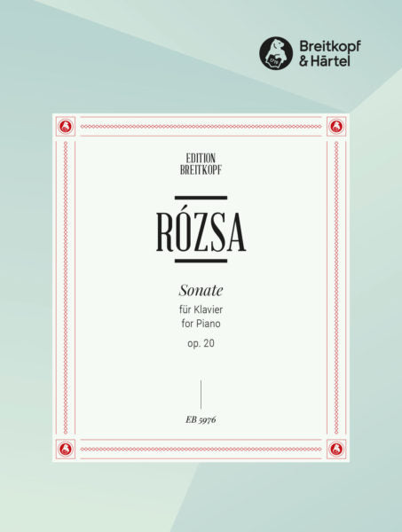Rozsa Sonata for Piano Op. 20