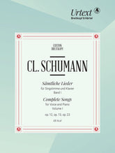 Clara Schumann Complete Songs, Volume 1