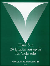 Sitt 24 Etudes from Op. 32 Vol. 1 for Solo Viola