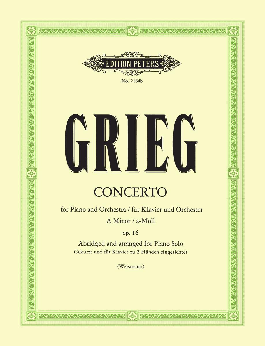 Grieg Piano Concerto in A minor Op. 16 (Arranged for Piano Solo, abridged)