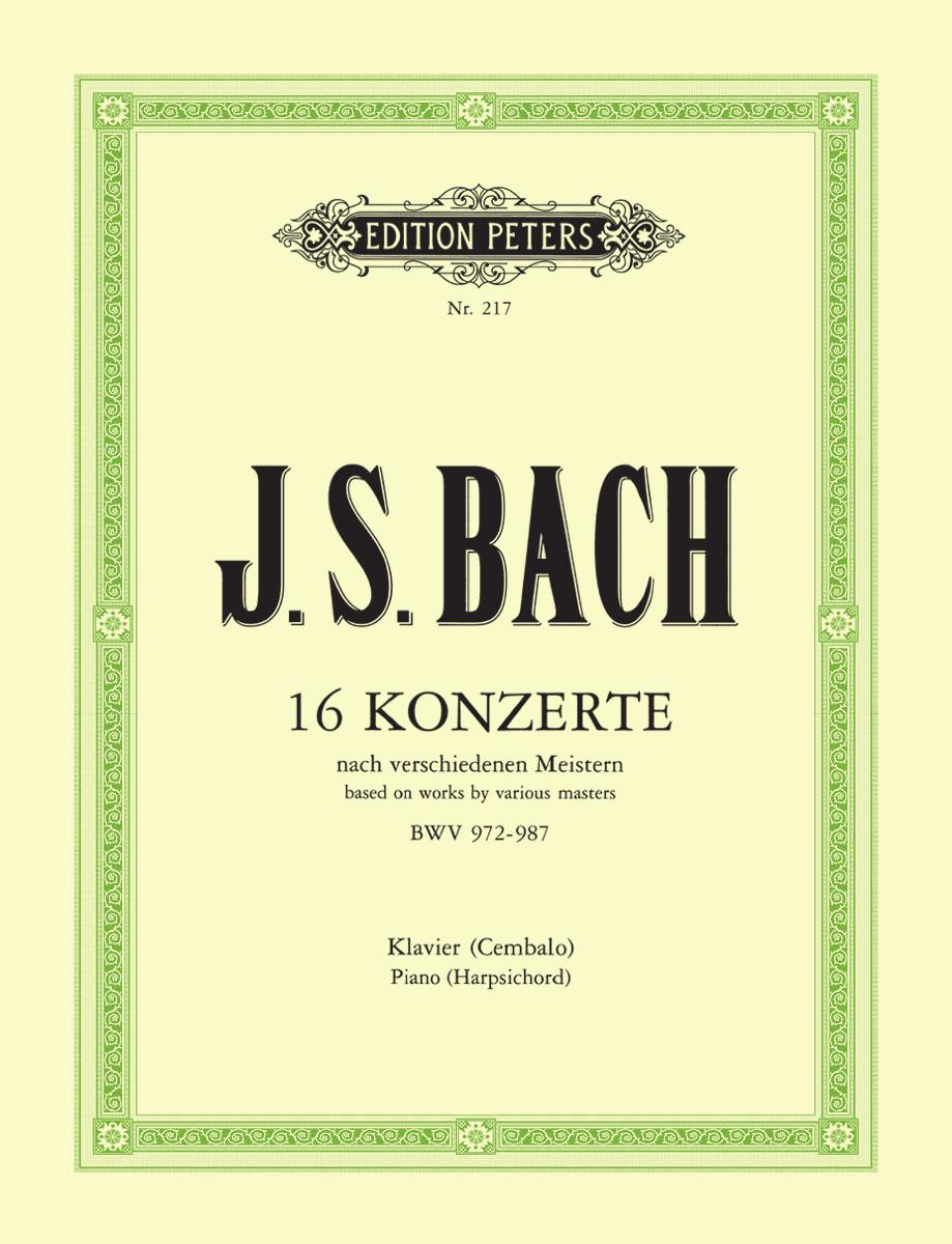 Bach 16 Concertos Based on Works by Other Composers BWV 972-987