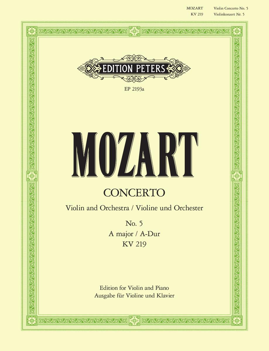 Mozart Concerto No. 5 in A K219 (Edition for Violin and Piano)