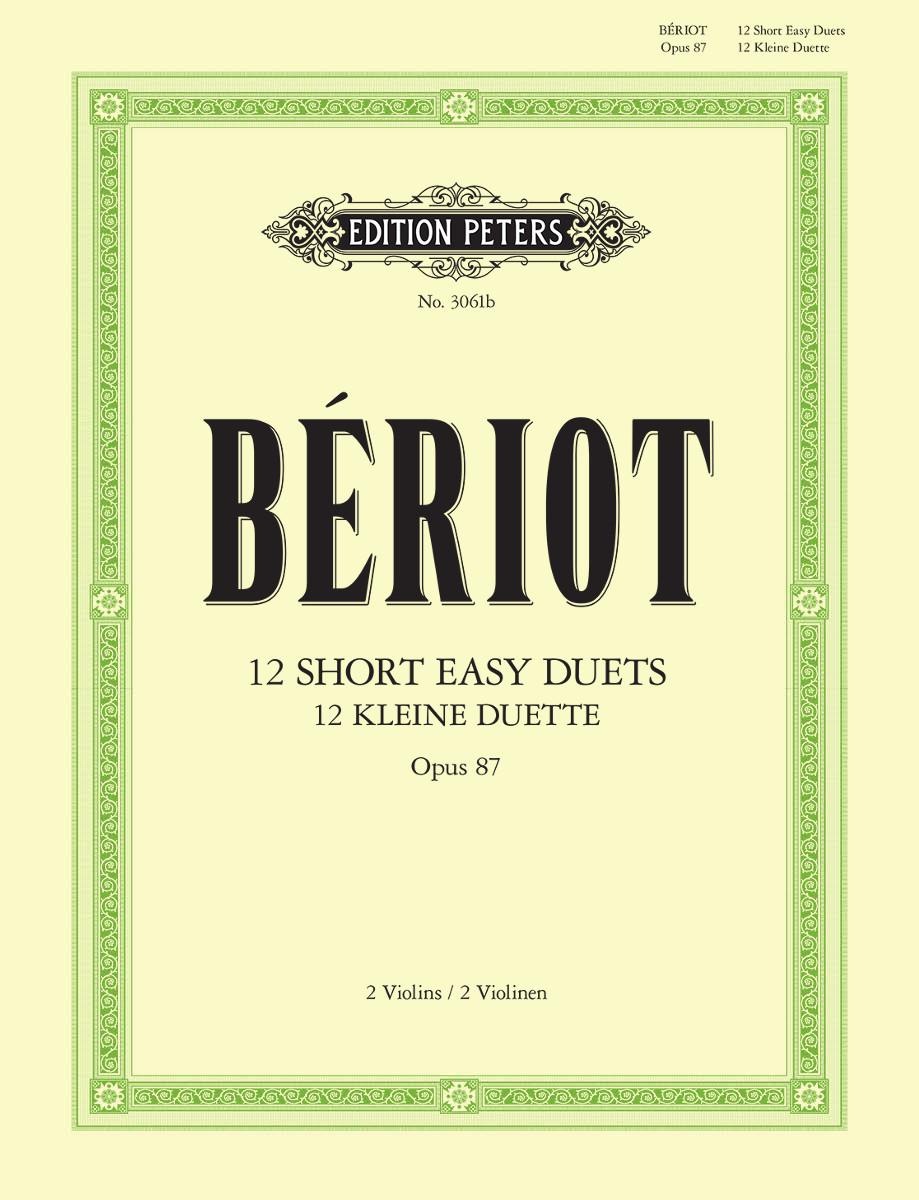 Beriot 12 Easy Short Duets Opus 87