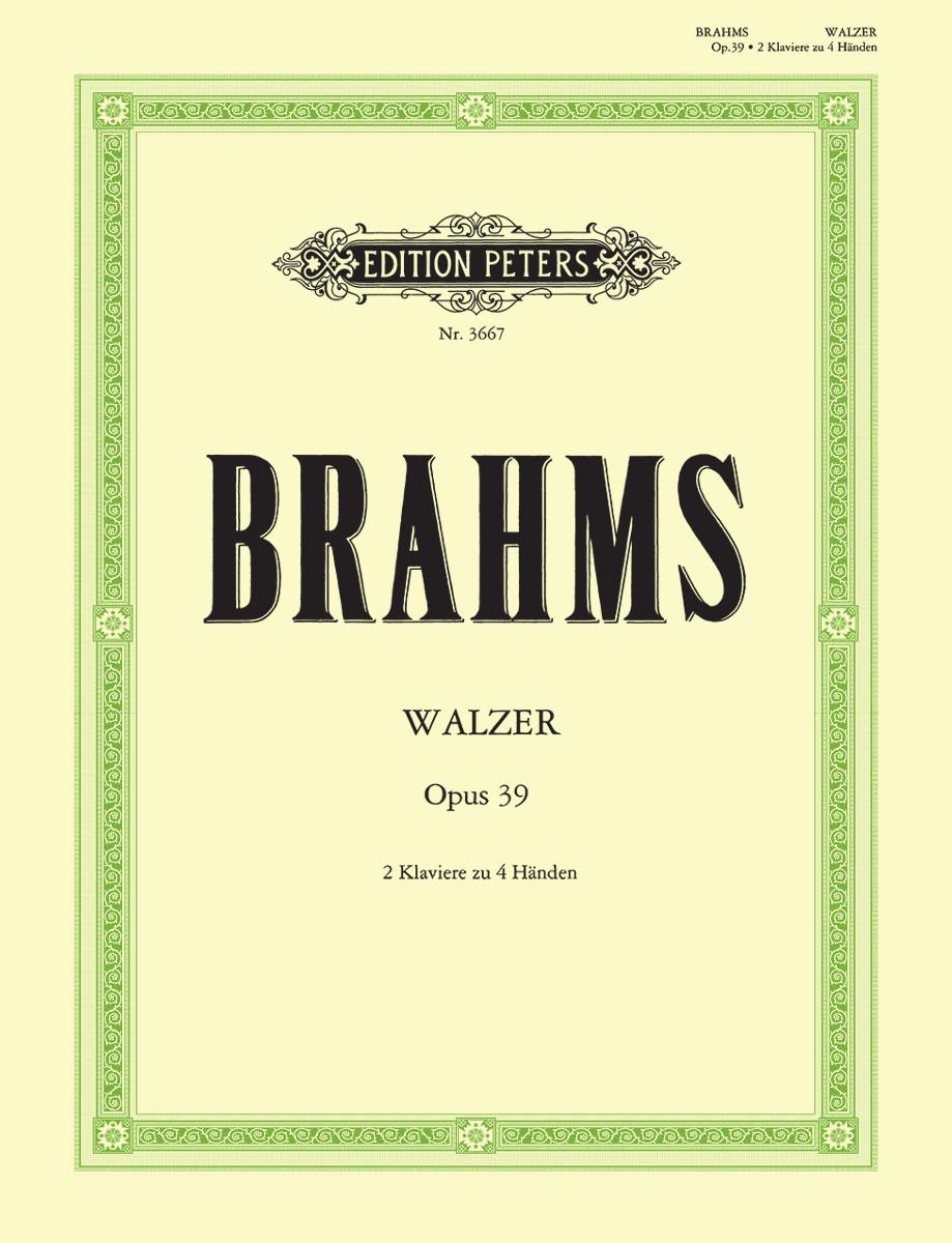 Brahms 5 Waltzes from Op. 39 for Two Pianos (Arranged by the Composer)