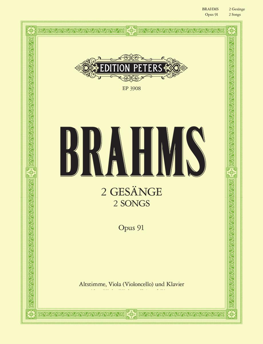 Brahms 2 Songs Opus 91
