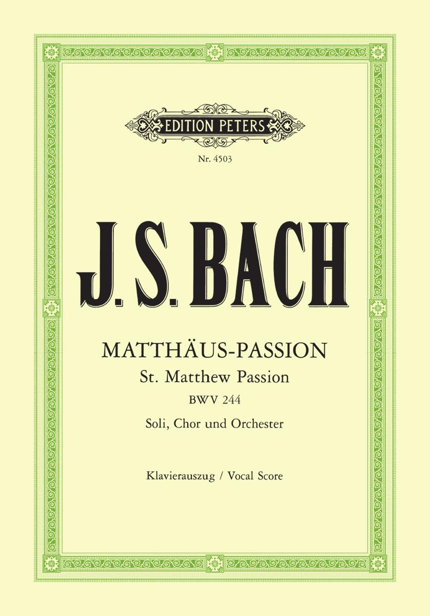 Bach St Matthew Passion BWV 244 (Vocal Score)