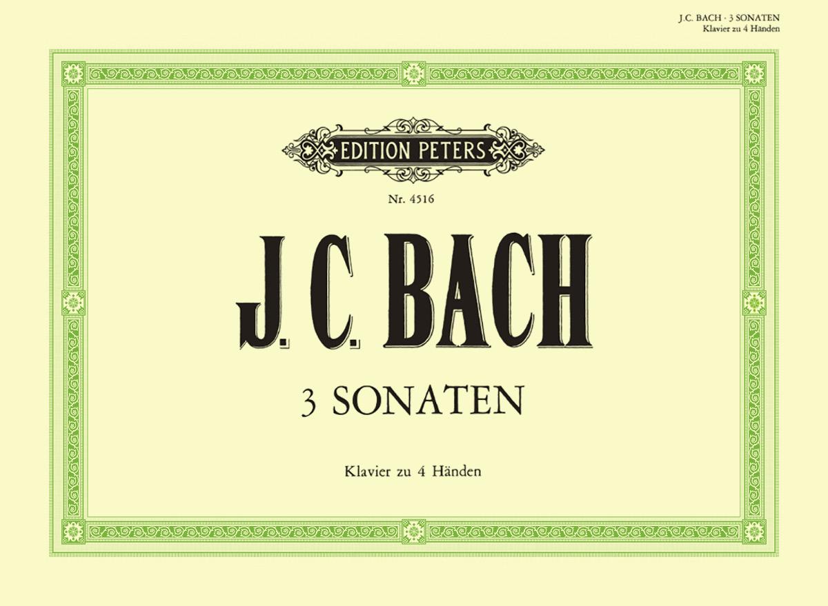 Bach Three Sonatas for Piano Duet