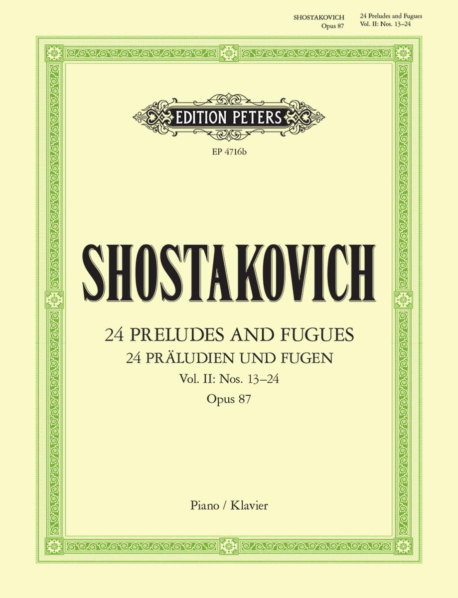 Shostakovich 24 Preludes and Fugues Op. 87, Vol. 2
