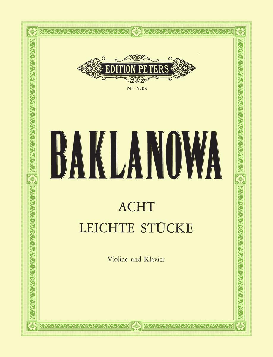 Baklanova Eight Easy Pieces for Violin and Piano