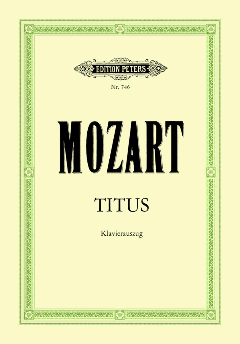 Mozart La Clemenza di Tito Vocal Score