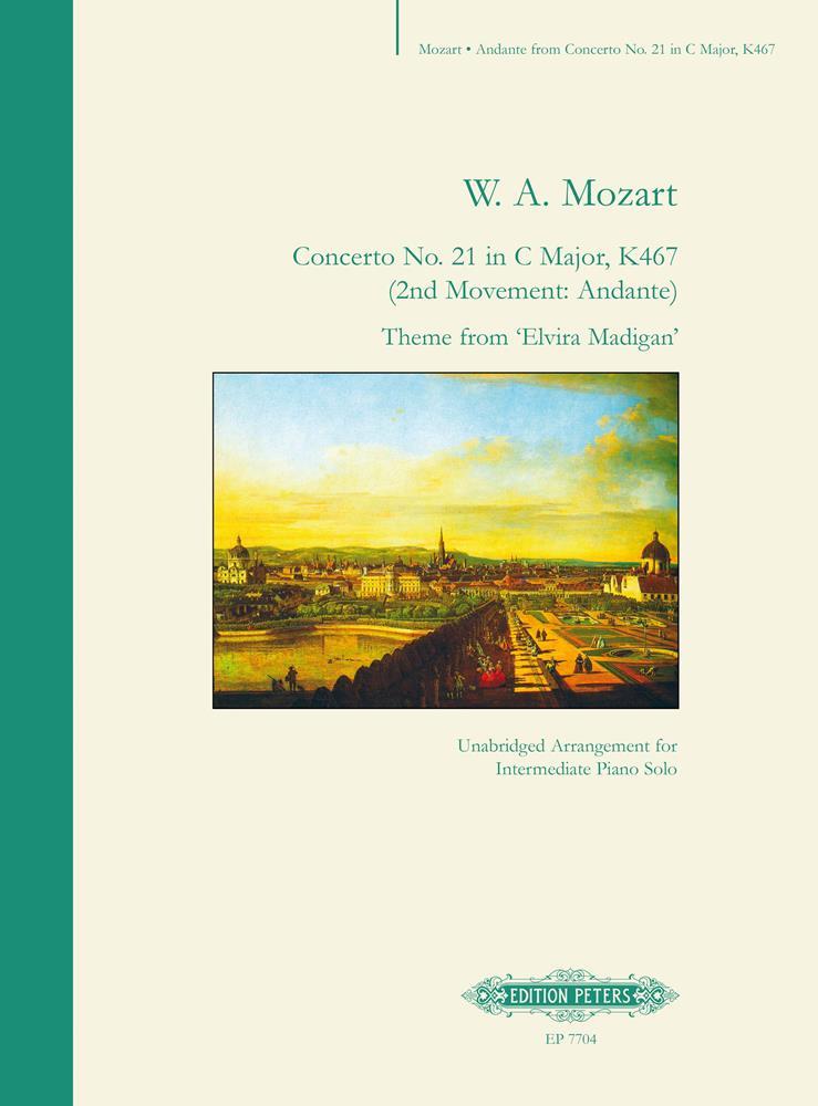 Mozart Andante from Piano Concerto No. 21 in C K467 (Arranged for Piano Solo)