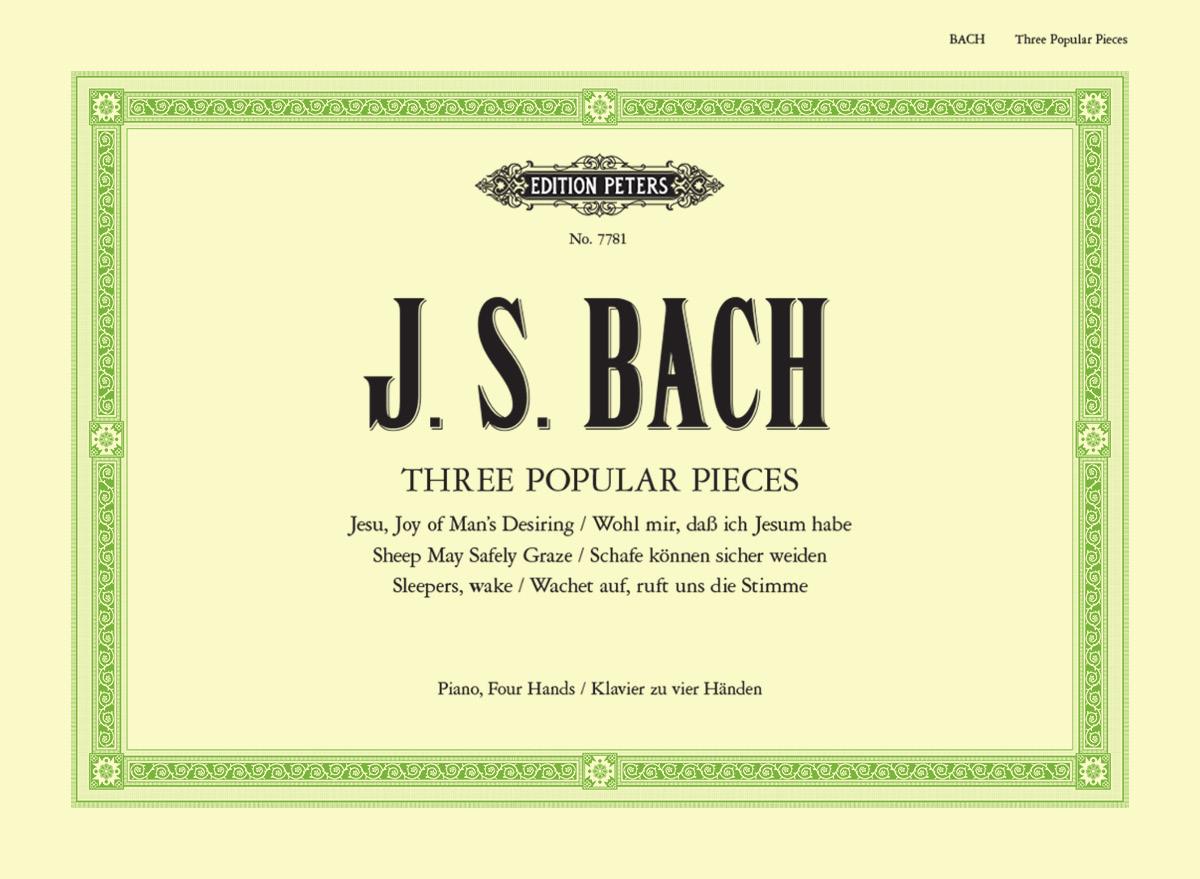 Bach Three Popular Pieces (Arranged for Piano Duet)