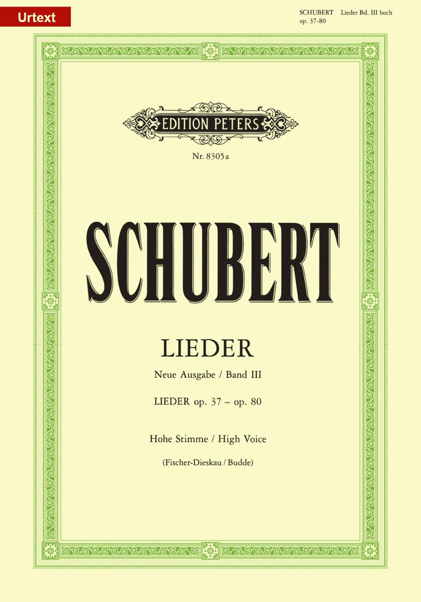 Schubert Songs Vol. 3: 46 Songs High Voice