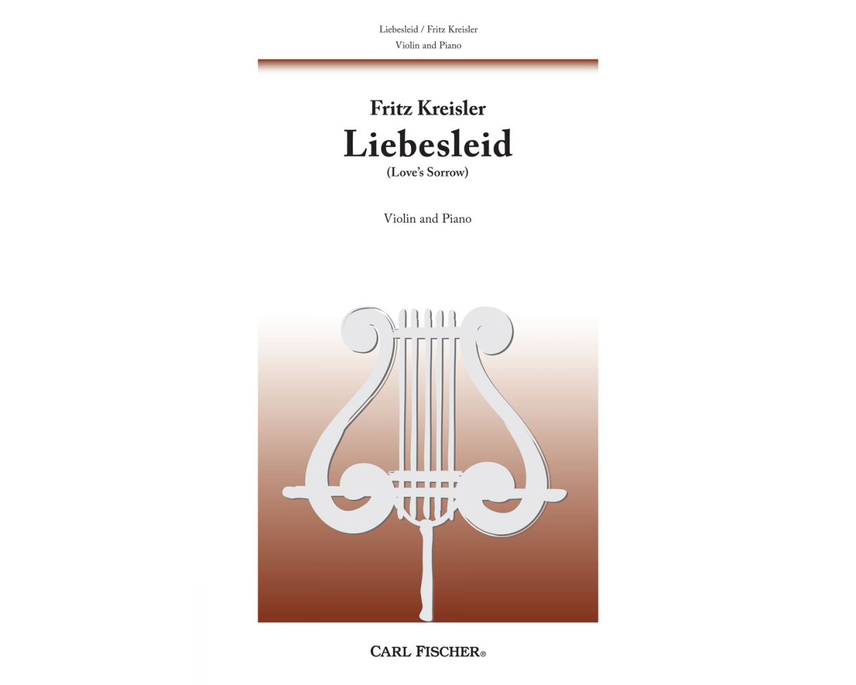 Kreisler Liebesleid for Violin and Piano