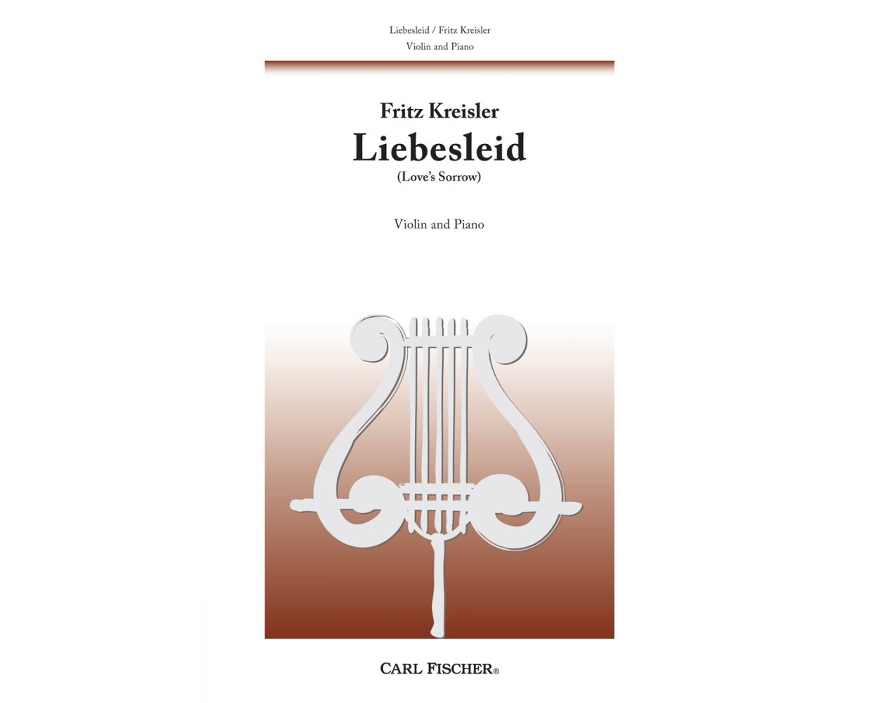 Kreisler Liebesleid for Violin and Piano