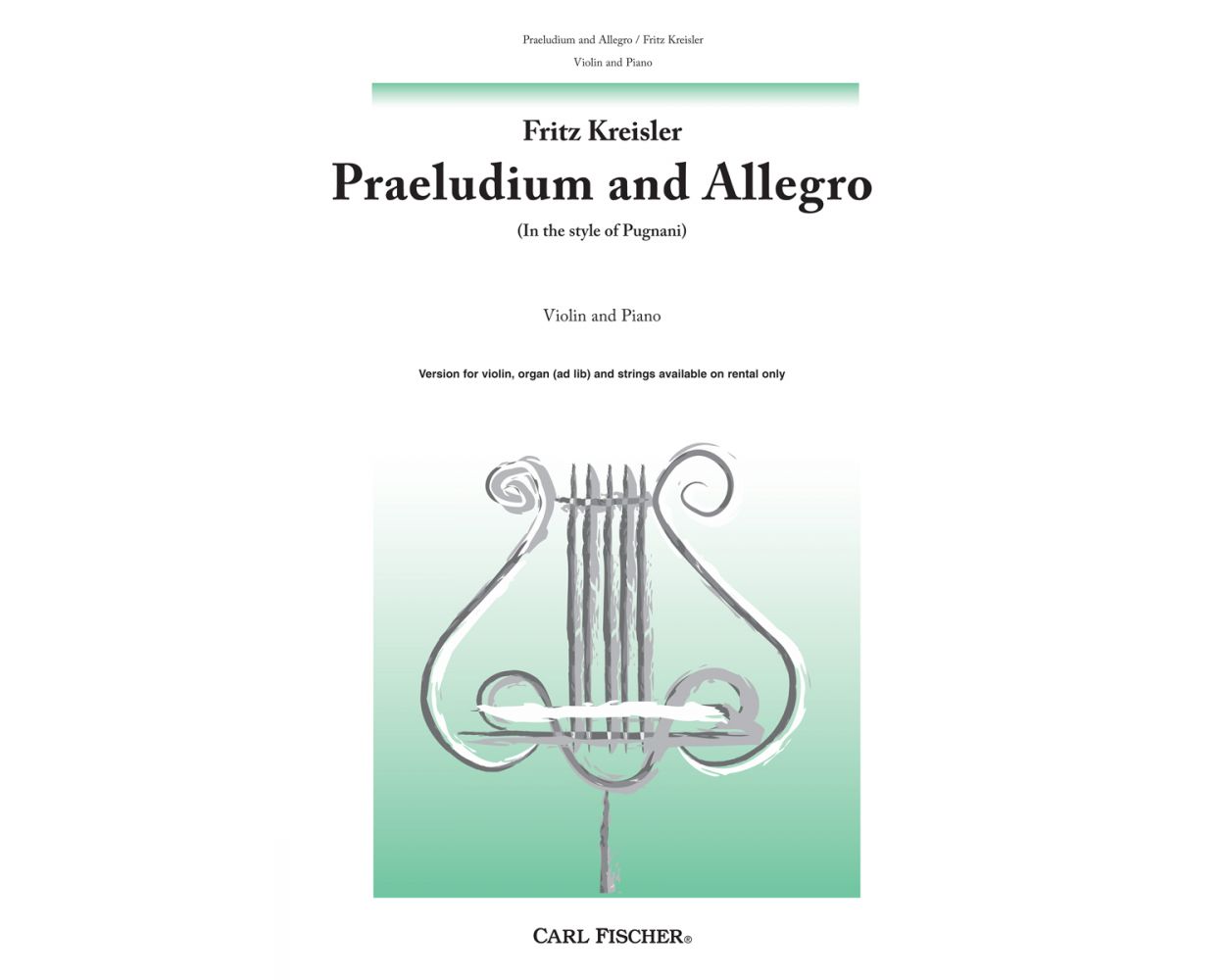 Kreisler Praeludium and Allegro in the Style of Pugnani