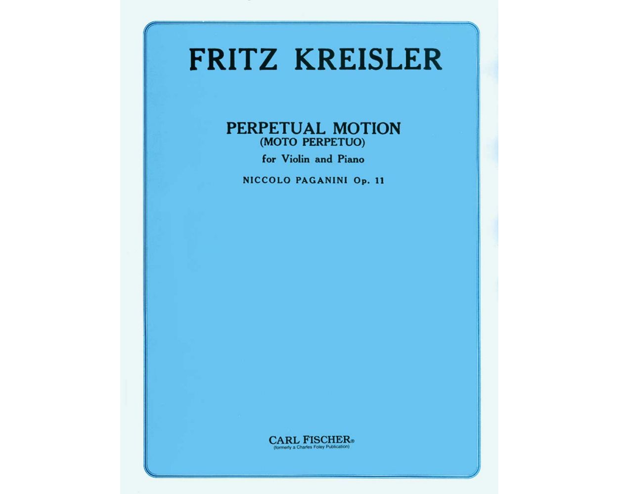 Clearance: Paganini Perpetual Motion (Moto Perpetuo) Arranged Kreisler