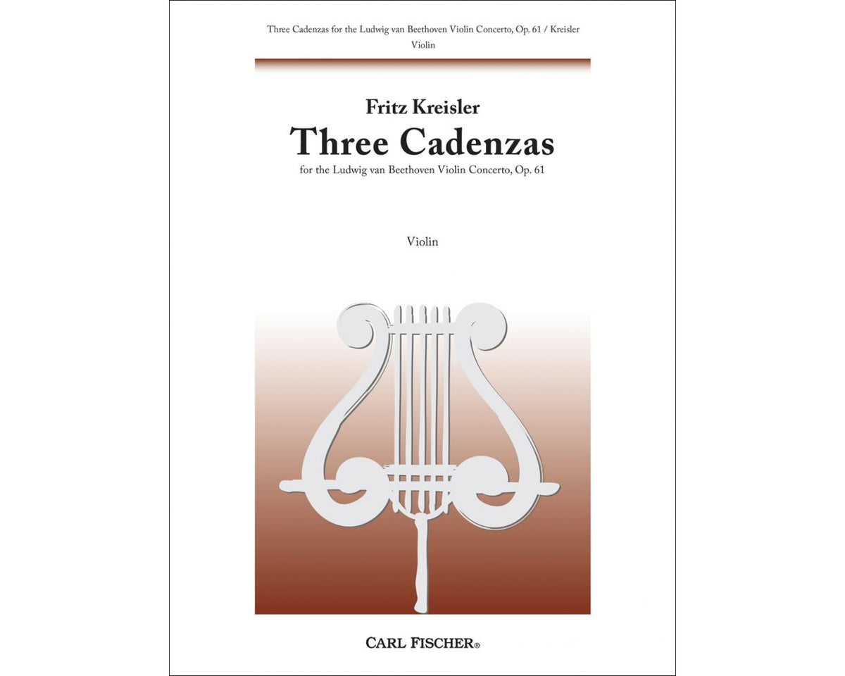Kreisler 3 Cadenzas for Beethoven Violin Concerto Opus 61