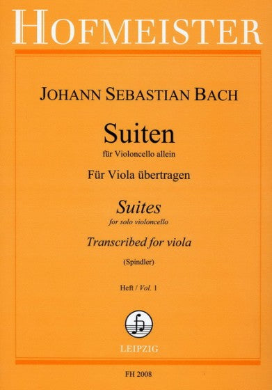 Bach Cello Suites Volume 1 Arr. Viola