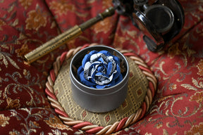 Pin: Blue Silk Rose Pin FINAL SALE / CLEARANCE