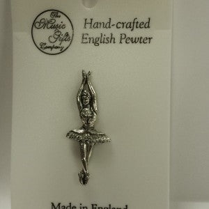 Ballerina Pewter Pin