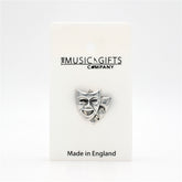 Theatrical Masks Pewter Pin