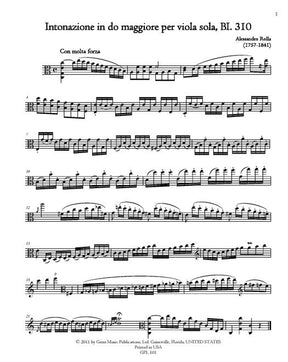 Rolla Complete Works for Solo Viola, BI. 310-322