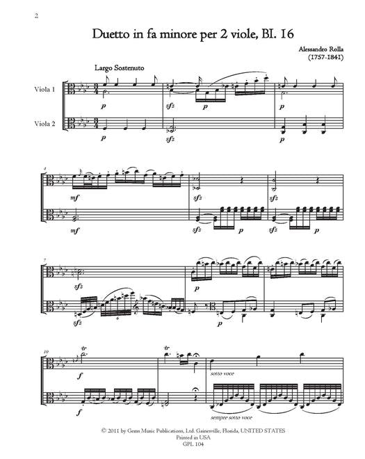 Rolla 22 Viola Duets Volume 3 BI. 16-22