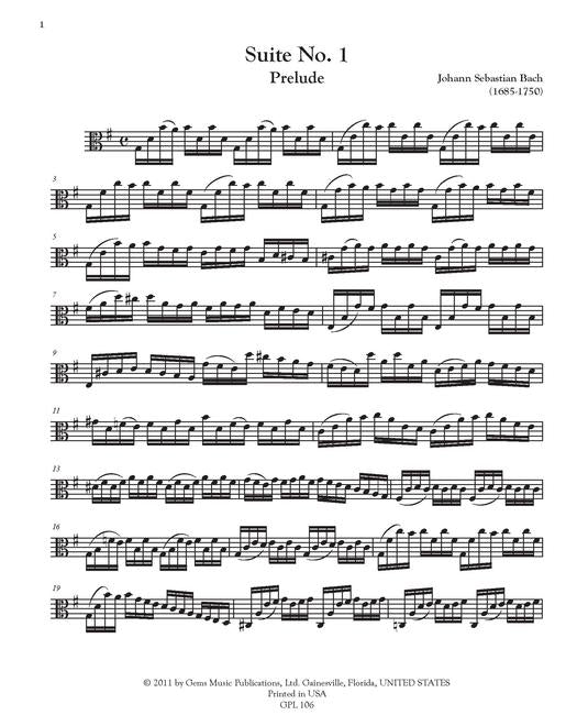 Bach 6 Cello Suites Arr. Viola