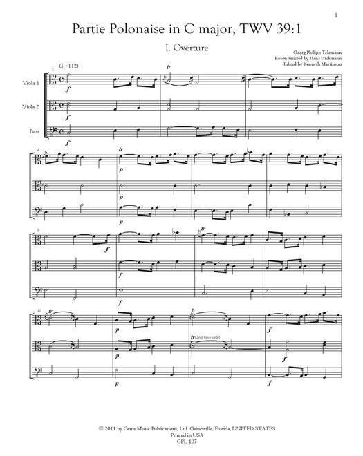 Telemann Partie Polonaise