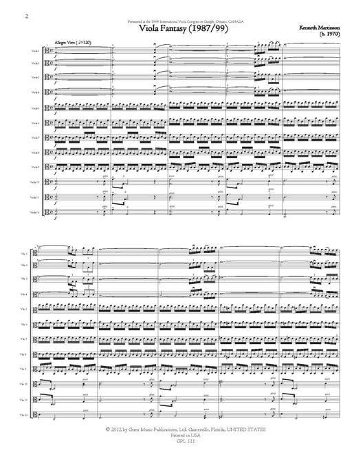 Martinson Viola Fantasy Full Score