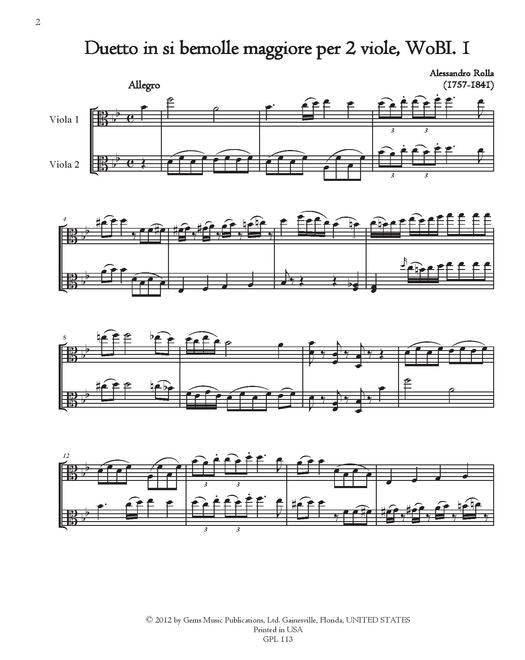 Rolla: 6 Torinese Viola Duets