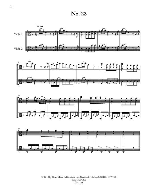 Eighteenth Century Italian Viola Duets Vol. 2 - 23-44