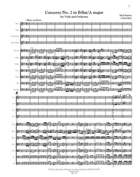 Stamitz Viola Concerto 2 Score and Parts